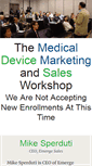 Mobile Screenshot of medicaldevicemarketingsummit.com